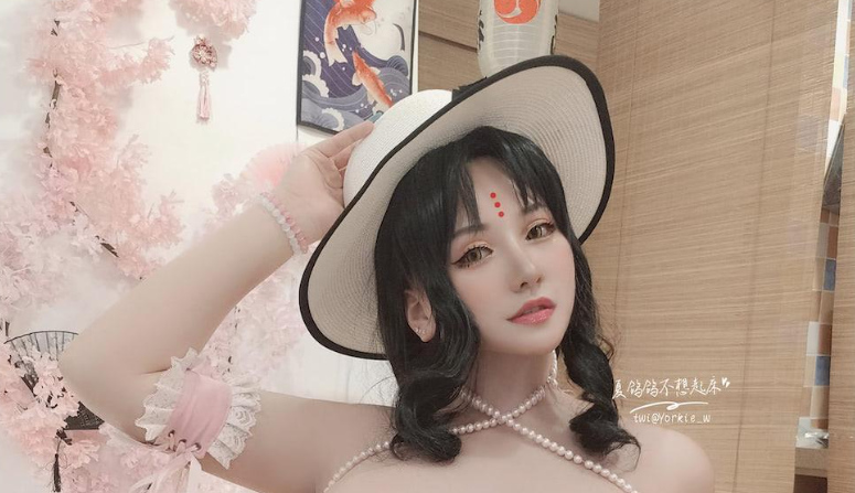 夏鸽鸽不想起床泳装杀生院cos图片赏析