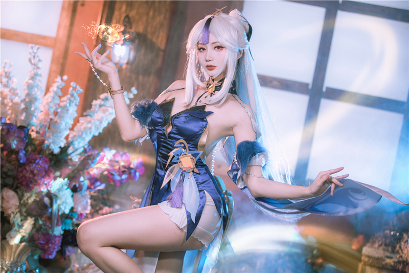 如月灰原神凝光纱中幽兰作品鉴赏