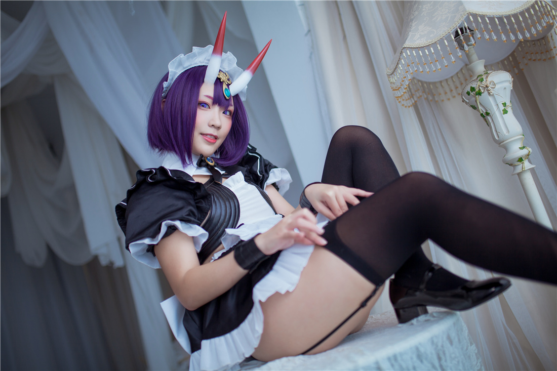 弥美mime酒呑童子女仆coser图鉴赏