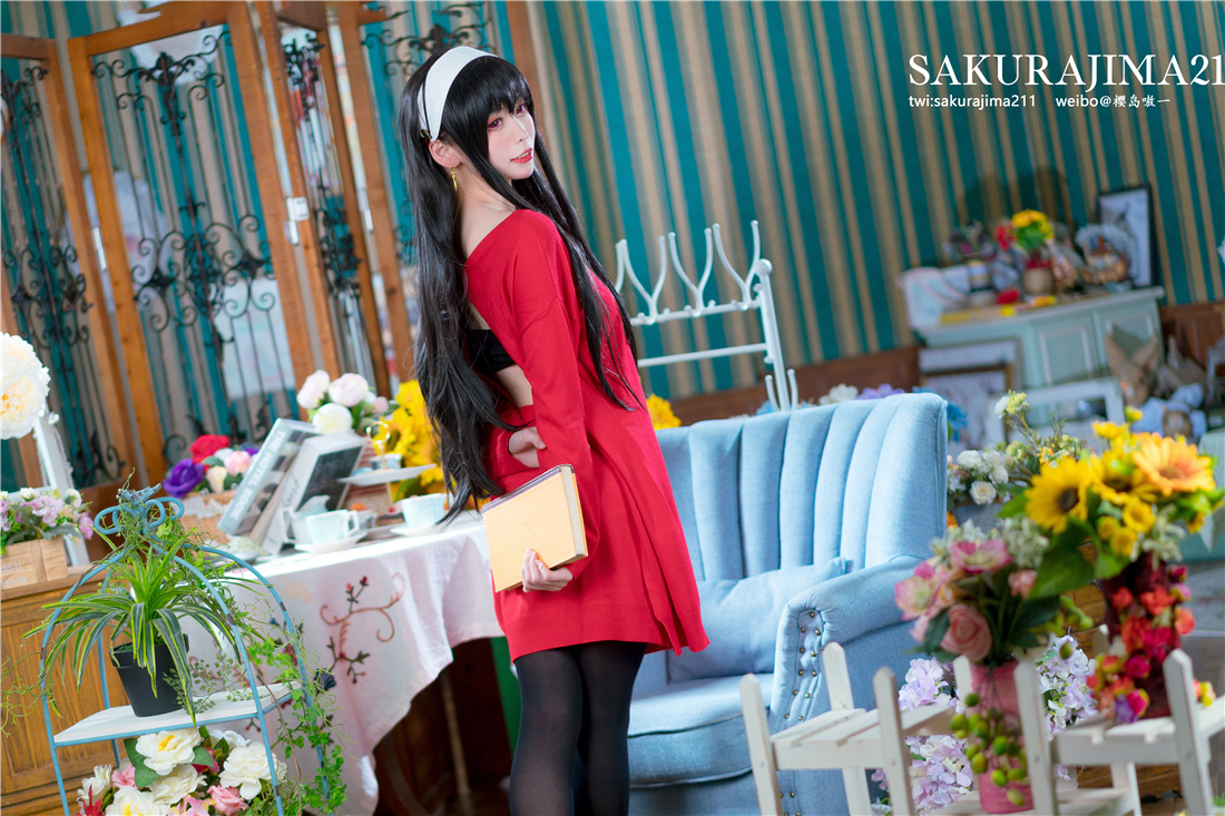 樱岛嗷一约尔福杰cos作品鉴赏