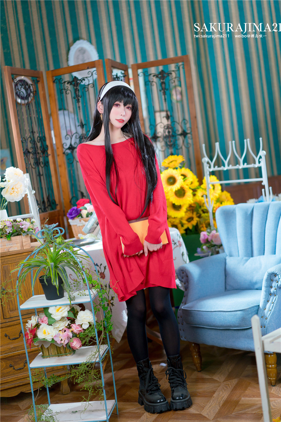 樱岛嗷一约尔福杰cos作品鉴赏