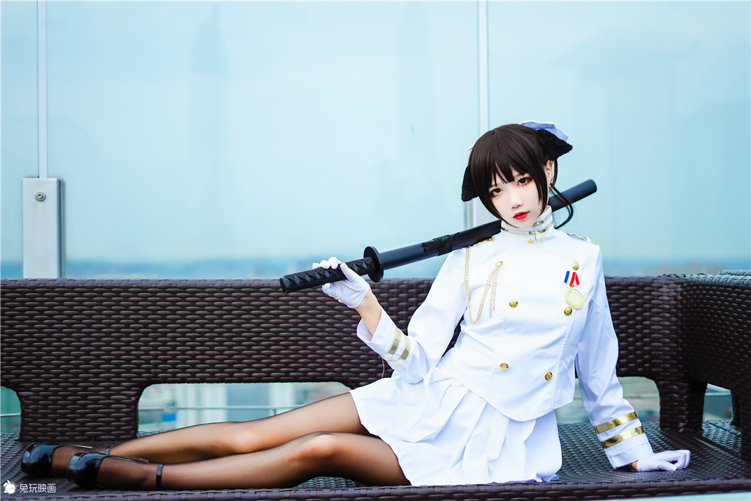 五更百鬼碧蓝航线高雄黑白cos作品分享