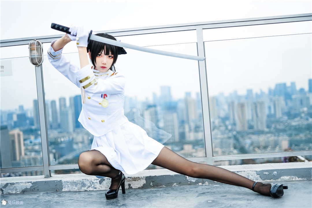 五更百鬼碧蓝航线高雄黑白cos作品分享