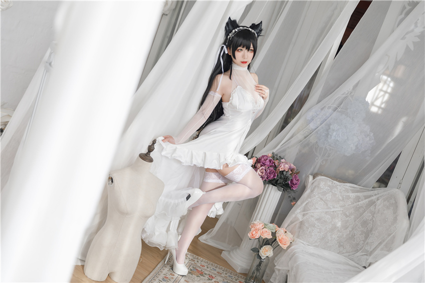 樱落酱w爱宕花嫁cos作品鉴赏