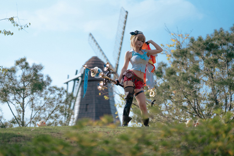 百合欧皇子碧蓝航线莱莎联动cos图鉴赏