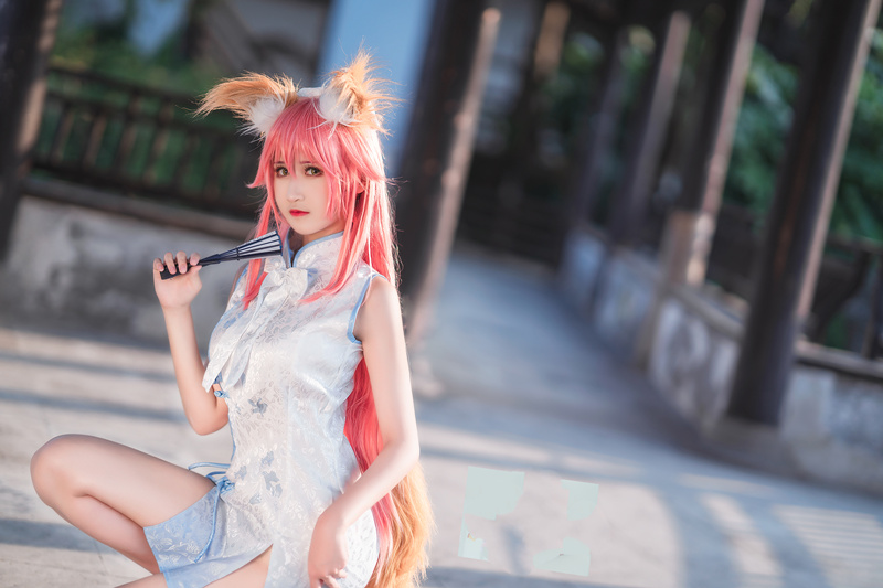 三度69旗袍玉藻前最新cos图在线鉴赏