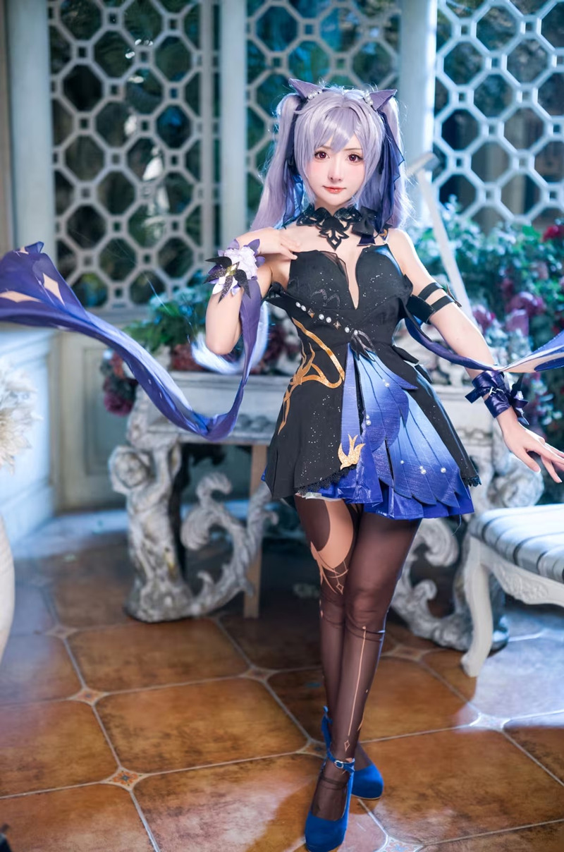 紫氯氯刻晴cos图鉴赏