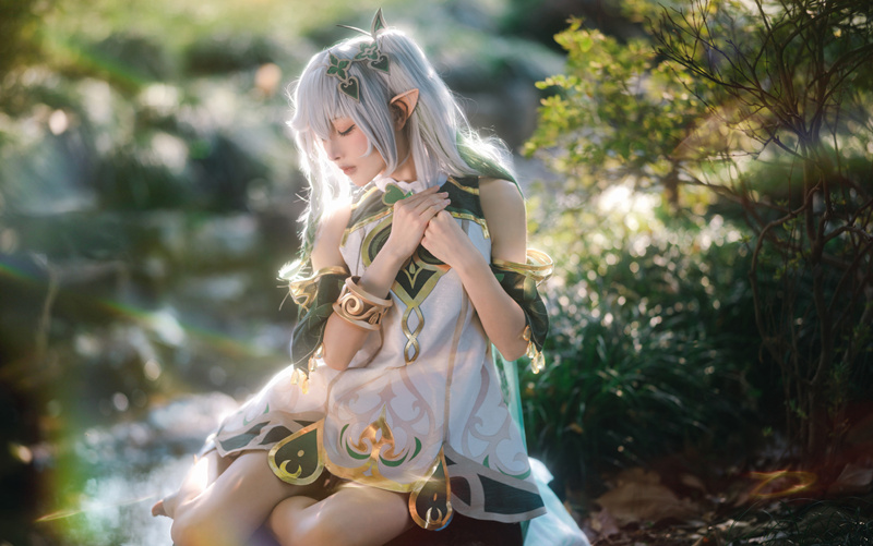 紫氯氯cos草神纳西妲在线分享