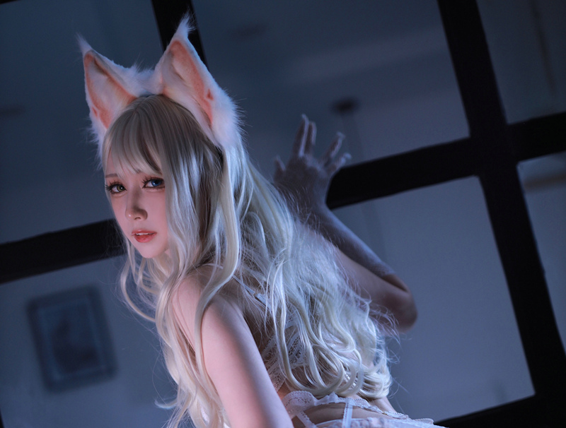 黑白御猫白猫的一日cos美图资源