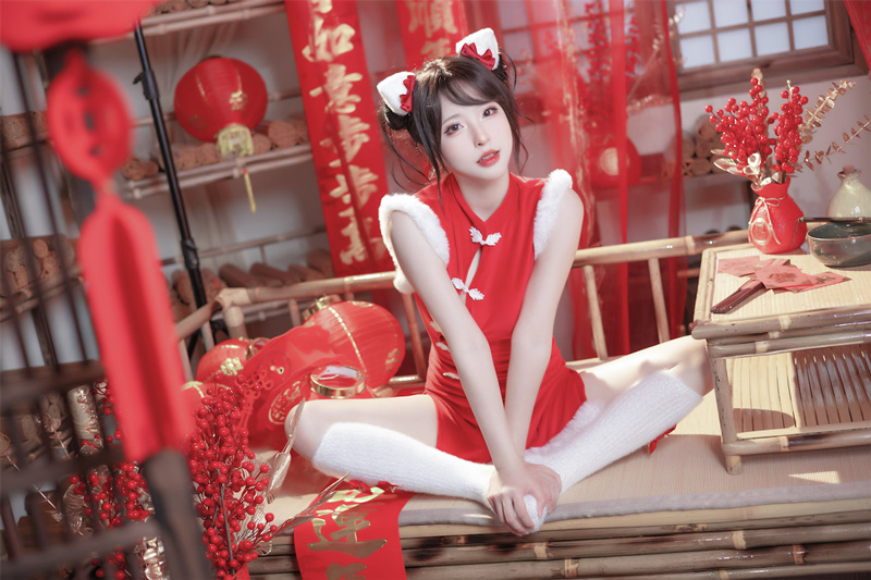 清水由乃新年旗袍图片分享