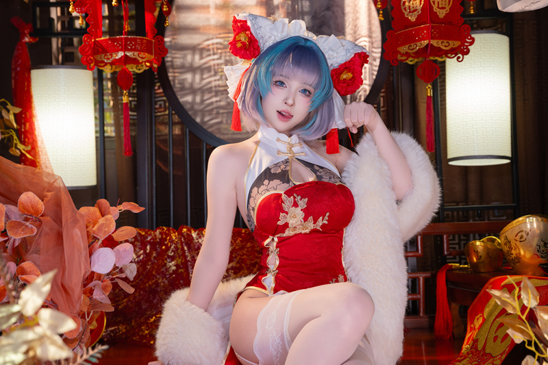 清水由乃柴郡新春旗袍cos图片分享