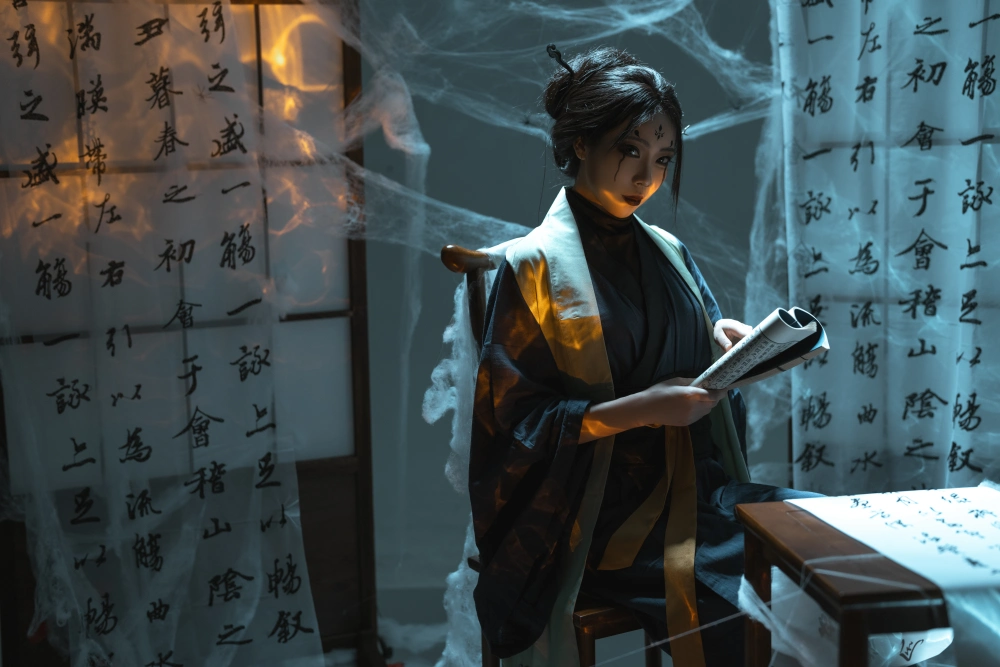 杏仁曲奇黑神话悟空四妹cos图，是一场气质的绝杀