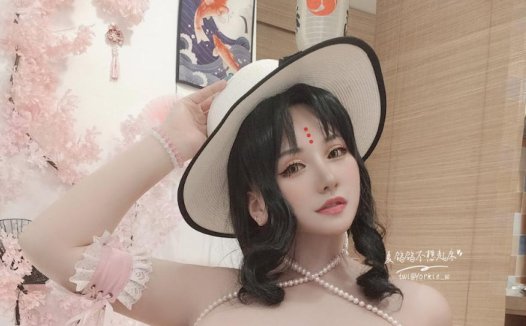 夏鸽鸽不想起床泳装杀生院cos图片赏析