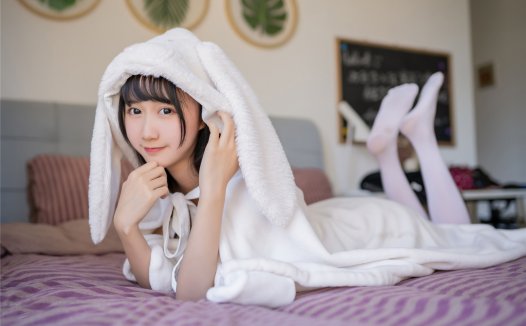 木绵绵owo浴巾兔子作品分享