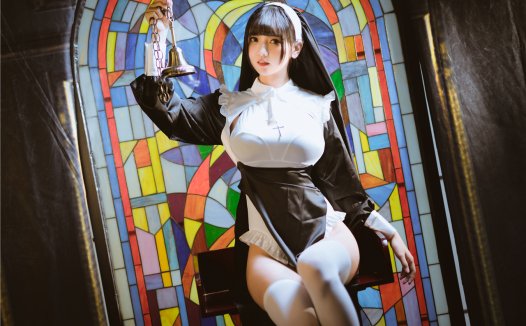 陆卿卿kyokyo沉迷汉堡王修女图片分享