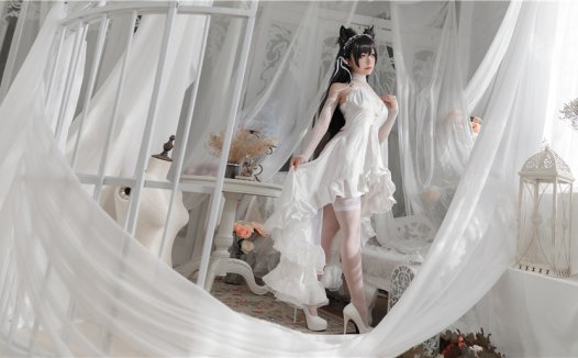 樱落酱w爱宕花嫁cos作品鉴赏