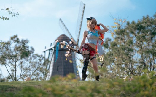 百合欧皇子碧蓝航线莱莎联动cos图鉴赏