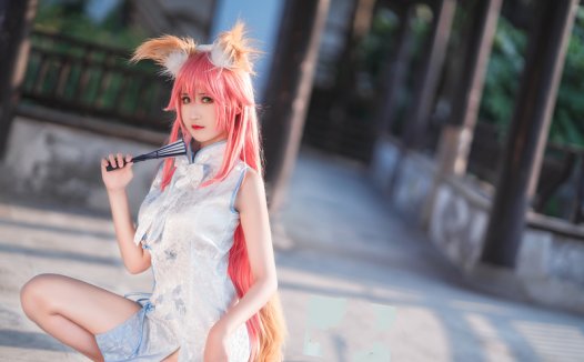 三度69旗袍玉藻前最新cos图在线鉴赏