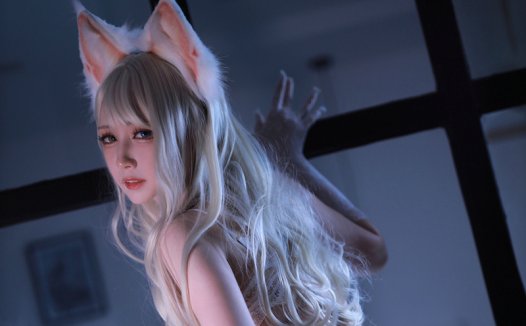 黑白御猫白猫的一日cos美图资源