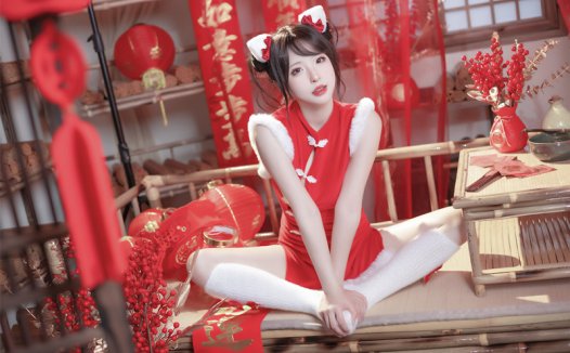 清水由乃新年旗袍图片分享